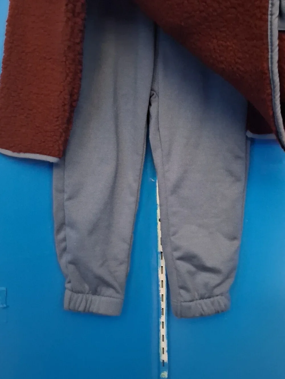 Ben Sherman Toddler Two-Piece Sherpa Set in Brick Red & Dusty Blue